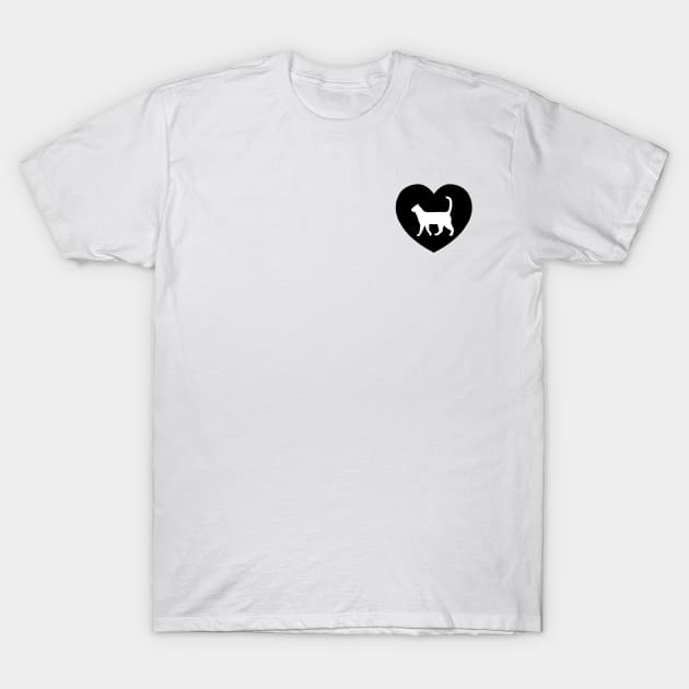 Cat Love | I Heart... T-Shirt by gillianembers